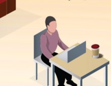 Blue Coat Illustration